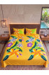 Hand Painted Rayon Bedsheet Set King Size Hand Painted Rayon Bedsheet Set King Size